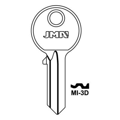 JMA MI-3D Mila Cylinder Key Blank
