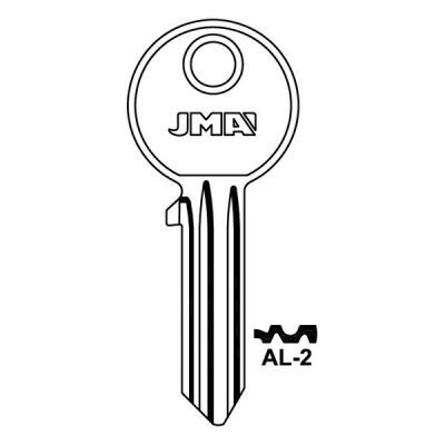 JMA AL-2 Asec Cylinder Key Blank
