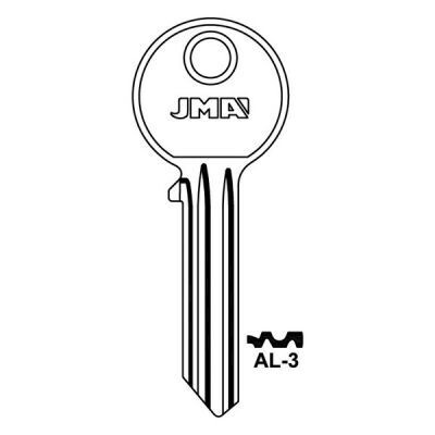 JMA AL-3 Asec Cylinder Key Blank