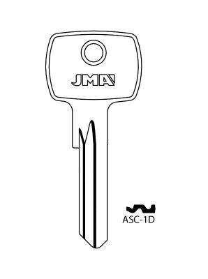 JMA ASC-1D Asec 6 Pin Cylinder Key Blank