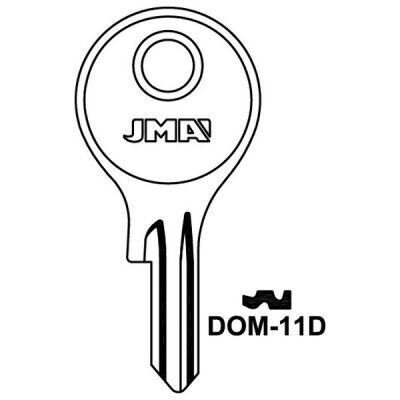 JMA DOM-11D DOM Cylinder Key Blank