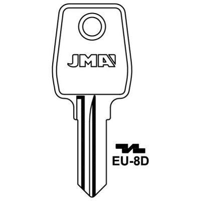 JMA EU-8D Eurolocks Cylinder Key Blank