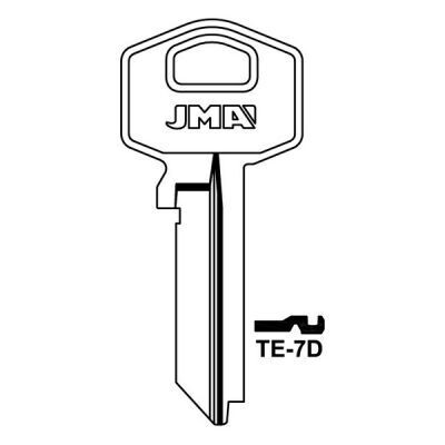 JMA TE-7D Tesa Cylinder Key Blank
