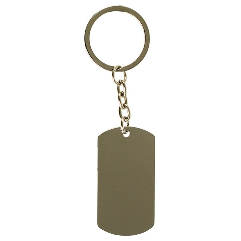 Metal Dog Tag Keyring