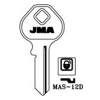 JMA MAS-12D Master Cylinder Key Blank
