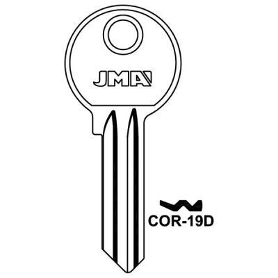 JMA COR-19D Corbin Cylinder Key Blank