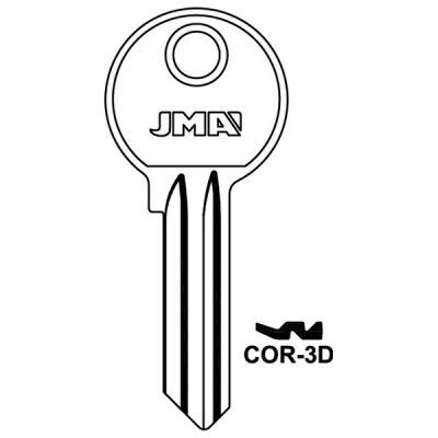 JMA COR-3D Corbin Cylinder Key Blank