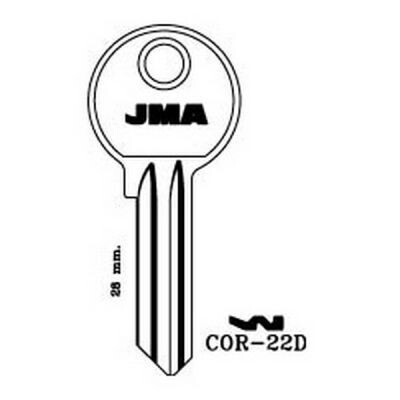 JMA COR-22D Corbin Cylinder Key Blank
