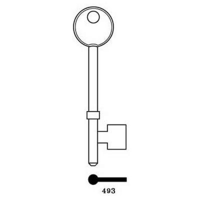 Ace/Worral 493 Mortice Key Blank