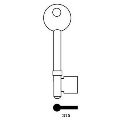 Century 315/Gibbons G400 Mortice Key Blank