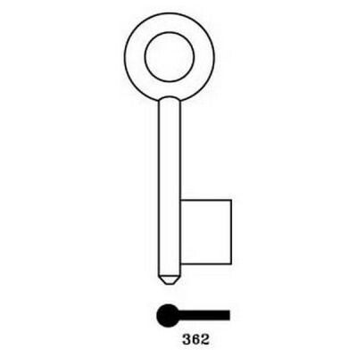 Chubb 362 Mortice Key Blank