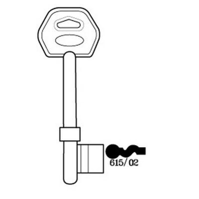 ERA 615/02 Mortice Key Blank