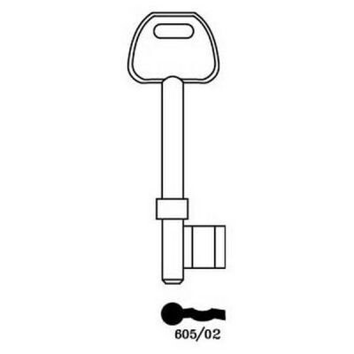 Euro 605/02 Mortice Key Blank