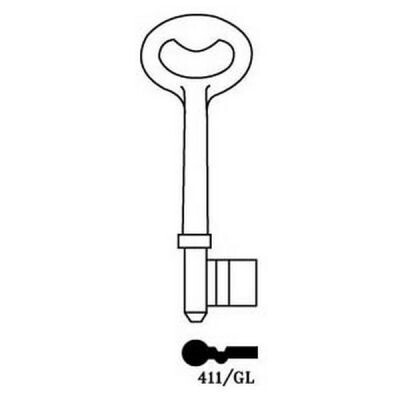 Geni 411/GL Mortice Key Blank