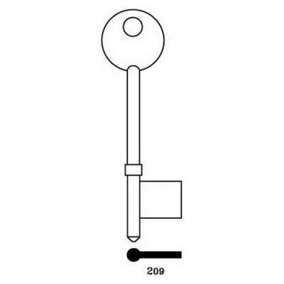 Gibbons 209 Mortice Key Blank