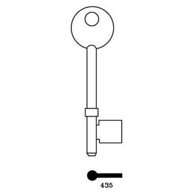 Hiatt 435 Mortice Key Blank