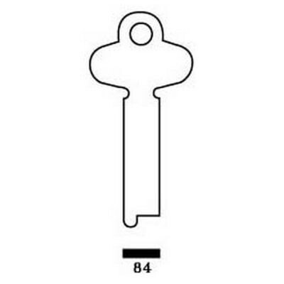 L&F 84 Flat Steel Mortice Key Blank