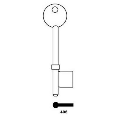 Securefast 406 Mortice Key Blank