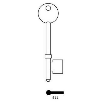 Securefast 571 Mortice Key Blank
