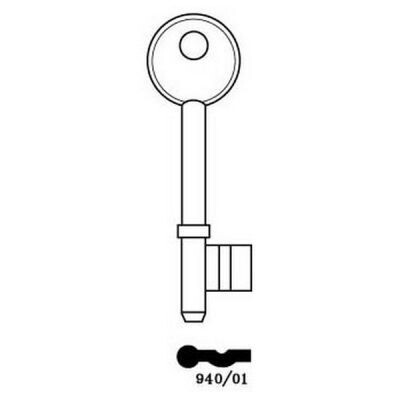 SKS 940/01 Mortice Key Blank