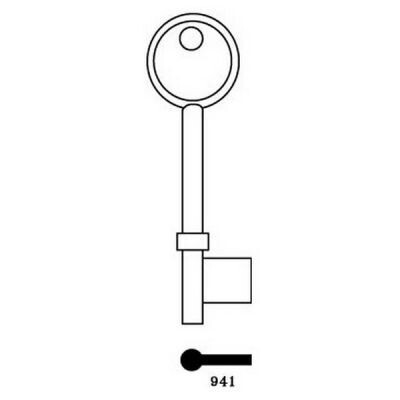 SKS 941 Mortice Key Blank