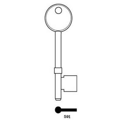 Spaceguard 591 Mortice Key Blank
