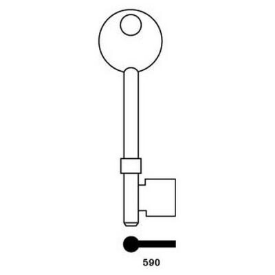 Spaceguard 590 Mortice Key Blank