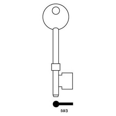 Spaceguard 593 Mortice Key Blank