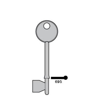 Sterling 695 Brass Mortice Key Blank