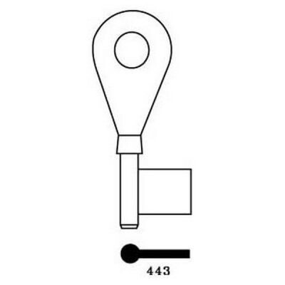 Union 443 Mortice Key Blank
