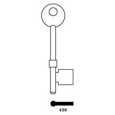 Union 438 Mortice Key Blank