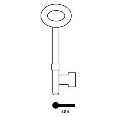 Yale 454 Mortice Key Blank