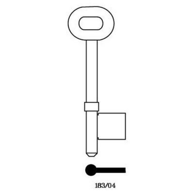 Universal 183/04 Mortice Key Blank