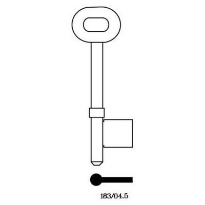 Universal 183/04.5 Mortice Key Blank