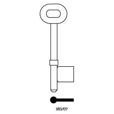 Universal 183/07 Mortice Key Blank