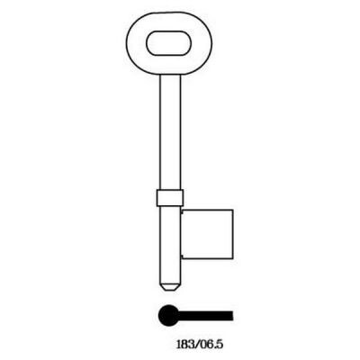 Universal 183/06.5 Mortice Key Blank