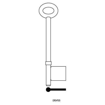 Universal 130/03 Mortice Rim Key Blank