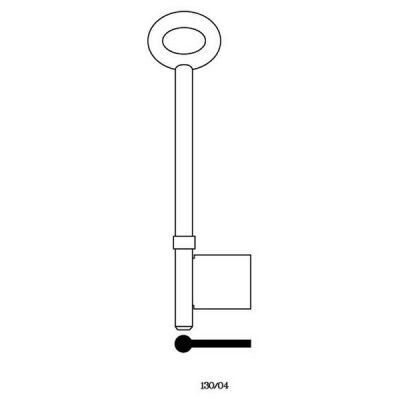 Universal 130/04 Mortice Rim Key Blank