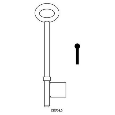 Universal 132/04.5 Mortice Rim Key Blank