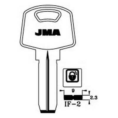 Ifam IF-2 Dimple Key Blank