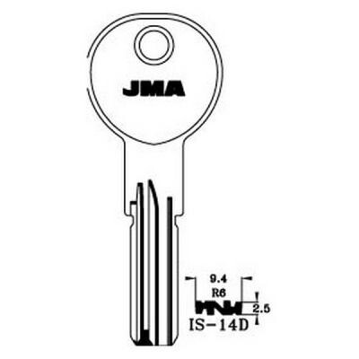 Iseo IS-14D Dimple Key Blank