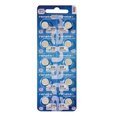 Renata 339 Watch Batteries Strip of 10