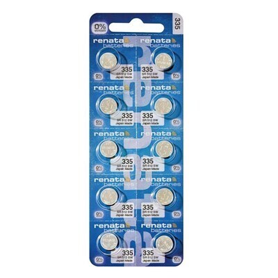 Renata 335 Watch Batteries Strip of 10