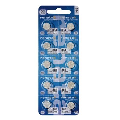 Renata 384 Watch Batteries Strip of 10