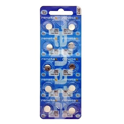 Renata 392 Watch Batteries Strip of 10