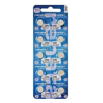 Renata 346 Watch Batteries Strip of 10