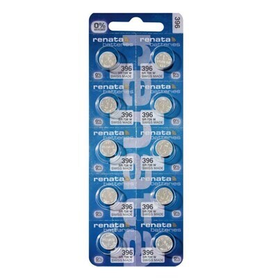 Renata 396 Watch Batteries Strip of 10