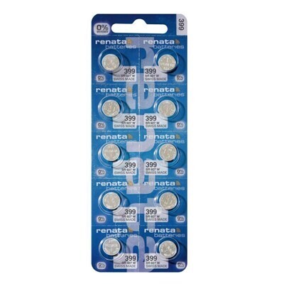 Renata 399 Watch Batteries Strip of 10