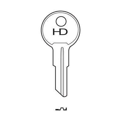 U122 Industrial, Mobility Scooter, Caravan, Boat HD Brass Key Blank