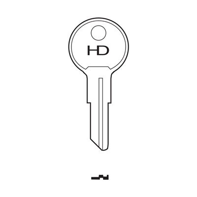 41E Industrial, Caravan, Boat, Plane HD Brass Key Blank